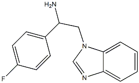 2-(1H-benzimidazol-1-yl)-1-(4-fluorophenyl)ethanamine Struktur