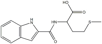2-(1H-indol-2-ylformamido)-4-(methylsulfanyl)butanoic acid 结构式