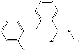 2-(2-fluorophenoxy)-N'-hydroxybenzene-1-carboximidamide