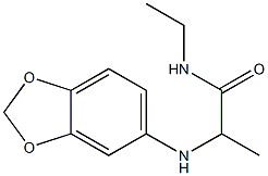 2-(2H-1,3-benzodioxol-5-ylamino)-N-ethylpropanamide Struktur