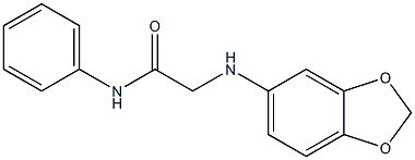 2-(2H-1,3-benzodioxol-5-ylamino)-N-phenylacetamide Struktur