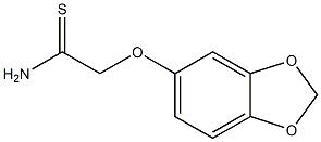 2-(2H-1,3-benzodioxol-5-yloxy)ethanethioamide Struktur