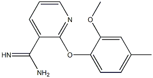 2-(2-methoxy-4-methylphenoxy)pyridine-3-carboximidamide