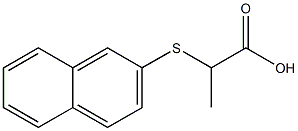 2-(2-naphthylthio)propanoic acid Structure