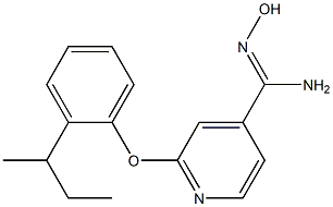 2-(2-sec-butylphenoxy)-N'-hydroxypyridine-4-carboximidamide Struktur