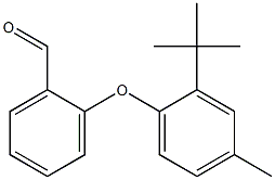 2-(2-tert-butyl-4-methylphenoxy)benzaldehyde Struktur