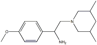 2-(3,5-dimethylpiperidin-1-yl)-1-(4-methoxyphenyl)ethanamine|