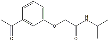 2-(3-acetylphenoxy)-N-isopropylacetamide Structure