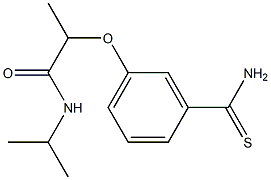 2-(3-carbamothioylphenoxy)-N-(propan-2-yl)propanamide Structure