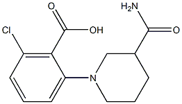 2-(3-carbamoylpiperidin-1-yl)-6-chlorobenzoic acid