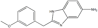 2-(3-methoxybenzyl)-1H-benzimidazol-5-amine Struktur