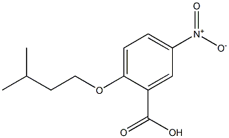 2-(3-methylbutoxy)-5-nitrobenzoic acid 结构式