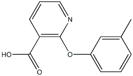2-(3-methylphenoxy)nicotinic acid Structure