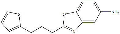 2-(3-thien-2-ylpropyl)-1,3-benzoxazol-5-amine Structure