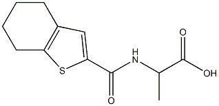 2-(4,5,6,7-tetrahydro-1-benzothiophen-2-ylformamido)propanoic acid|