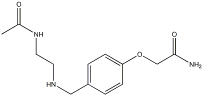2-(4-{[(2-acetamidoethyl)amino]methyl}phenoxy)acetamide 结构式