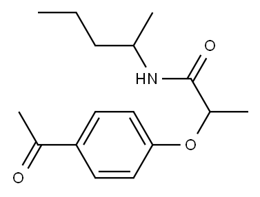 2-(4-acetylphenoxy)-N-(pentan-2-yl)propanamide