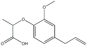 2-(4-allyl-2-methoxyphenoxy)propanoic acid Structure