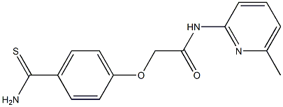 2-(4-carbamothioylphenoxy)-N-(6-methylpyridin-2-yl)acetamide