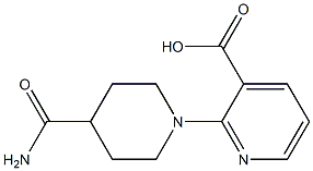 2-(4-carbamoylpiperidin-1-yl)pyridine-3-carboxylic acid