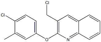 2-(4-chloro-3-methylphenoxy)-3-(chloromethyl)quinoline Structure