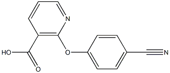 2-(4-cyanophenoxy)nicotinic acid 结构式
