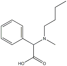 2-[butyl(methyl)amino]-2-phenylacetic acid Structure