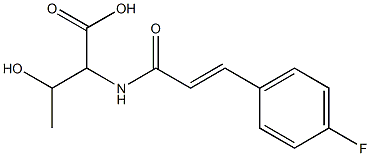 2-{[(2E)-3-(4-fluorophenyl)prop-2-enoyl]amino}-3-hydroxybutanoic acid Structure
