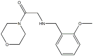 2-{[(2-methoxyphenyl)methyl]amino}-1-(morpholin-4-yl)ethan-1-one Struktur