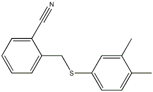 2-{[(3,4-dimethylphenyl)sulfanyl]methyl}benzonitrile