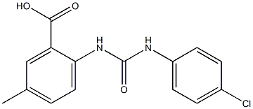  2-{[(4-chlorophenyl)carbamoyl]amino}-5-methylbenzoic acid