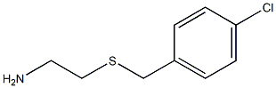 2-{[(4-chlorophenyl)methyl]sulfanyl}ethan-1-amine 结构式