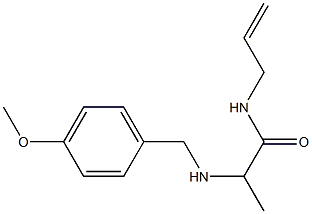 2-{[(4-methoxyphenyl)methyl]amino}-N-(prop-2-en-1-yl)propanamide Structure