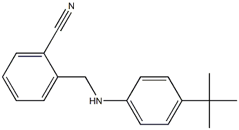 2-{[(4-tert-butylphenyl)amino]methyl}benzonitrile Structure