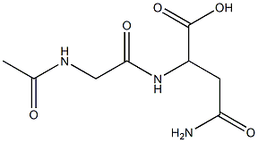 2-{[(acetylamino)acetyl]amino}-4-amino-4-oxobutanoic acid