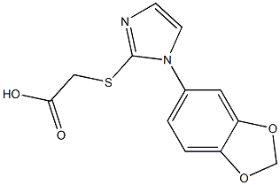 2-{[1-(2H-1,3-benzodioxol-5-yl)-1H-imidazol-2-yl]sulfanyl}acetic acid