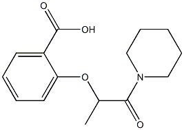 2-{[1-oxo-1-(piperidin-1-yl)propan-2-yl]oxy}benzoic acid
