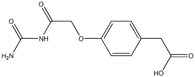 2-{4-[2-(carbamoylamino)-2-oxoethoxy]phenyl}acetic acid Structure
