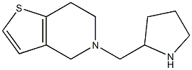 2-{4H,5H,6H,7H-thieno[3,2-c]pyridin-5-ylmethyl}pyrrolidine 结构式