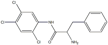 2-amino-3-phenyl-N-(2,4,5-trichlorophenyl)propanamide,,结构式