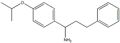 3-phenyl-1-[4-(propan-2-yloxy)phenyl]propan-1-amine Struktur