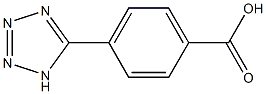 4-(1H-1,2,3,4-テトラゾール-5-イル)安息香酸 化学構造式