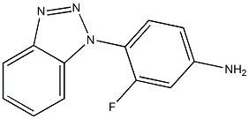 4-(1H-1,2,3-benzotriazol-1-yl)-3-fluoroaniline Structure