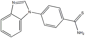 4-(1H-1,3-benzodiazol-1-yl)benzene-1-carbothioamide Structure