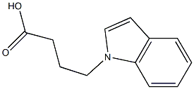 4-(1H-indol-1-yl)butanoic acid 结构式
