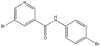 5-bromo-N-(4-bromophenyl)pyridine-3-carboxamide Structure