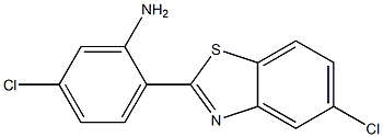 5-chloro-2-(5-chloro-1,3-benzothiazol-2-yl)aniline Structure