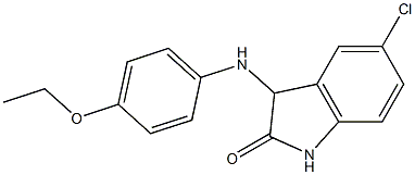 5-chloro-3-[(4-ethoxyphenyl)amino]-2,3-dihydro-1H-indol-2-one Structure