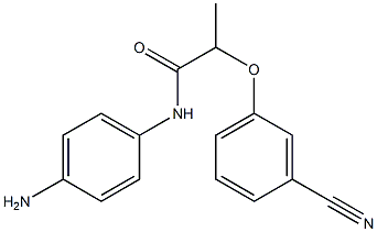 N-(4-aminophenyl)-2-(3-cyanophenoxy)propanamide Struktur