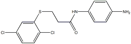 N-(4-aminophenyl)-3-[(2,5-dichlorophenyl)sulfanyl]propanamide Structure